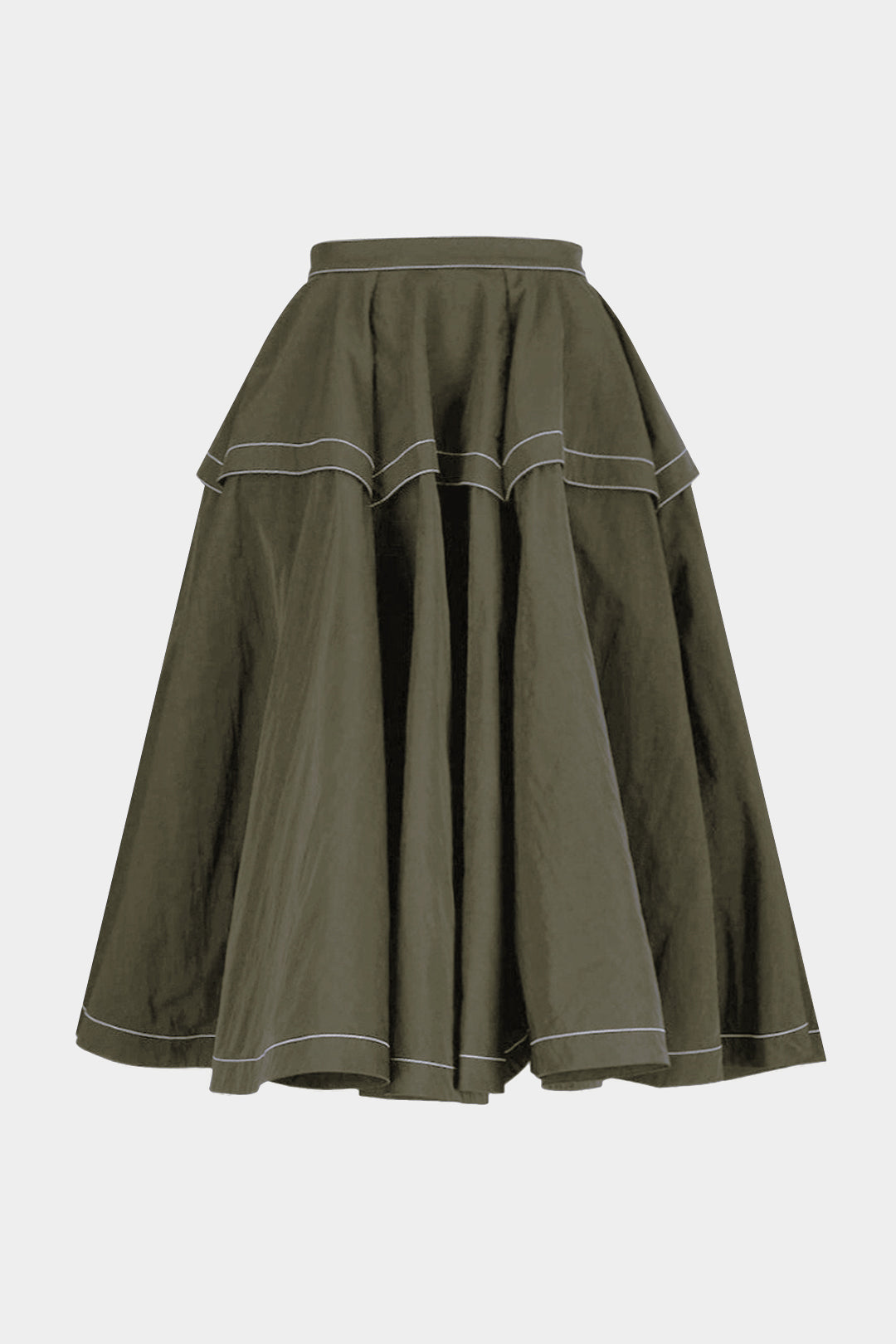 Contrast Puff Madi Skirt