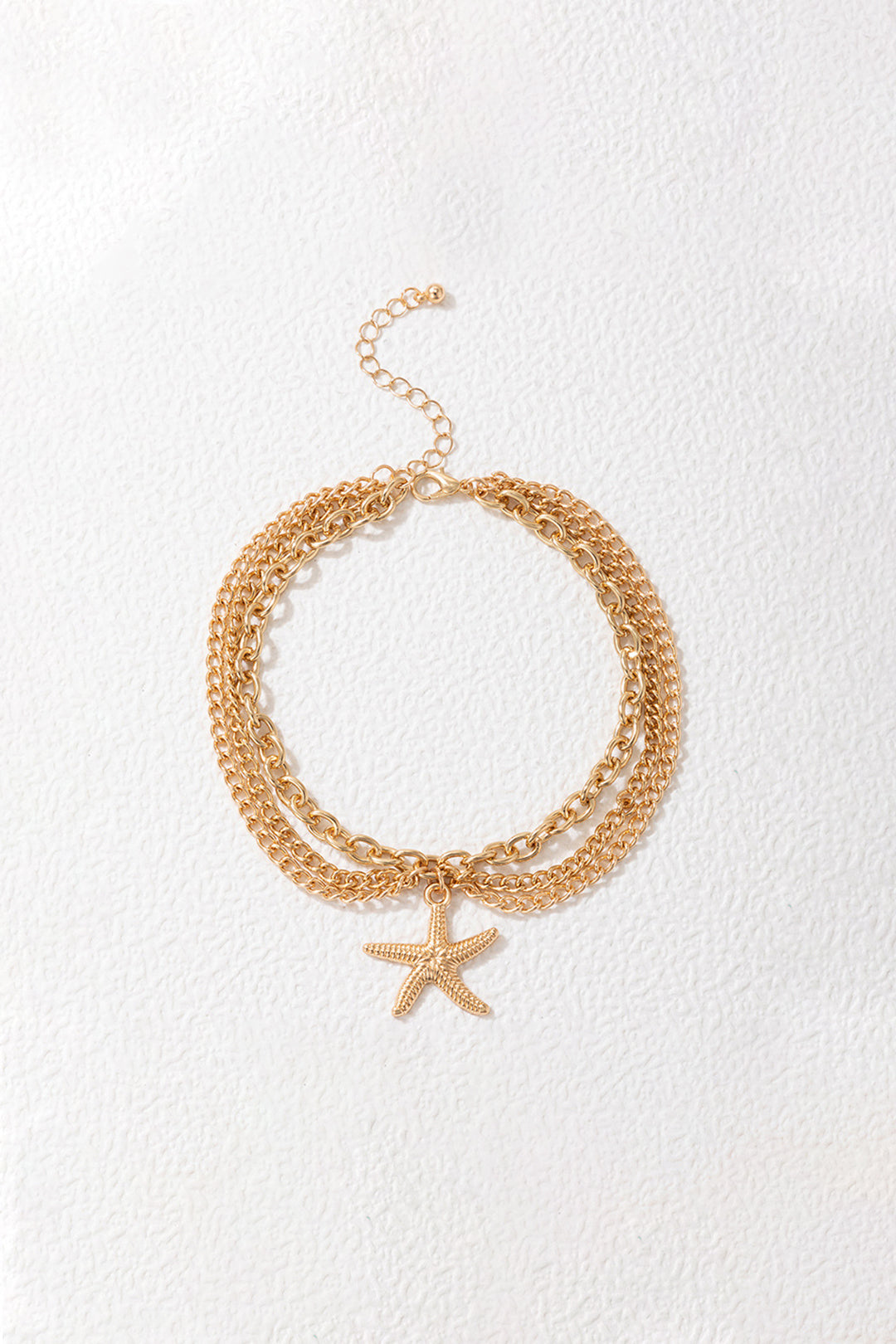 Tassel Three-Layer Anklet
