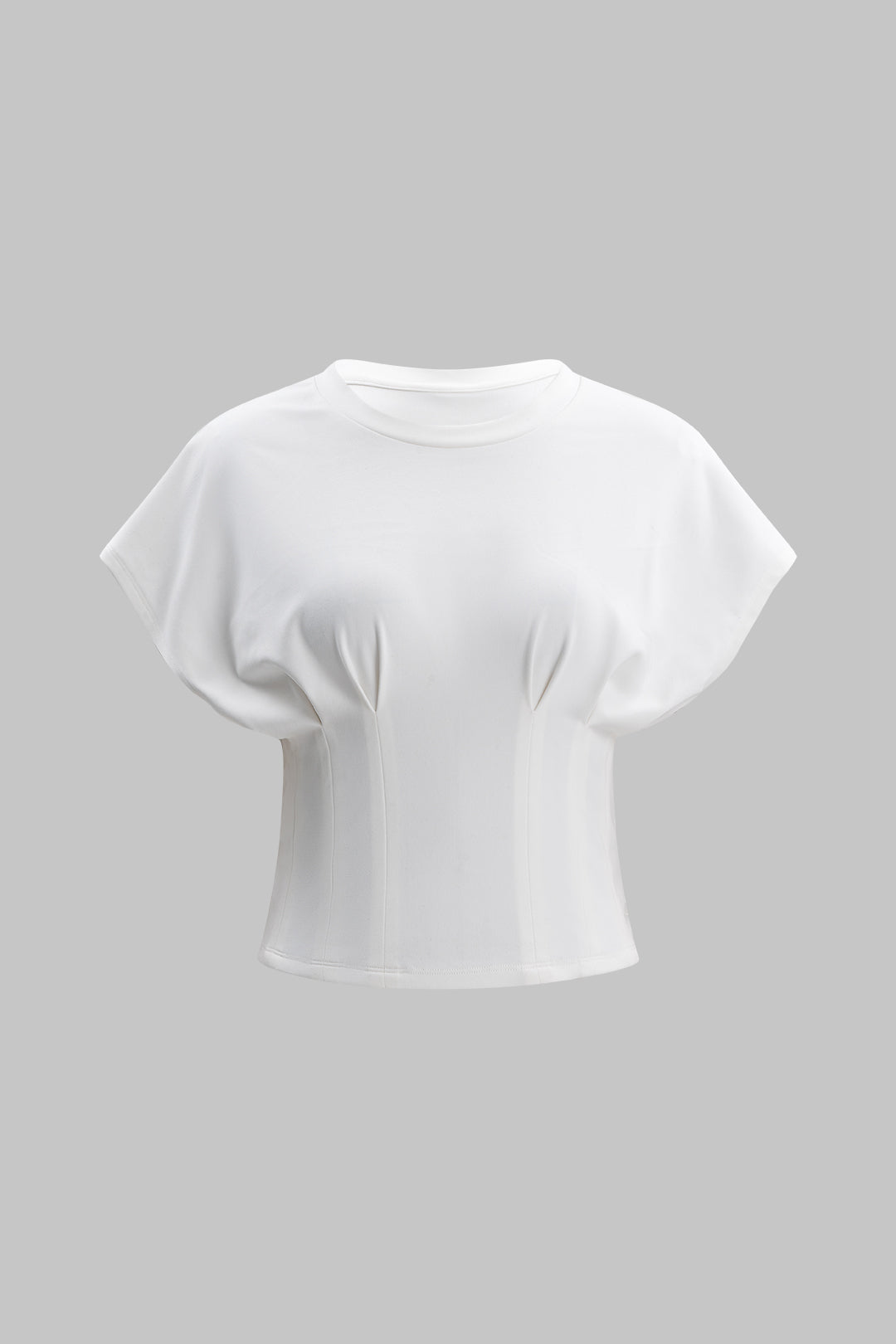 Solid Ruched T-Shirt