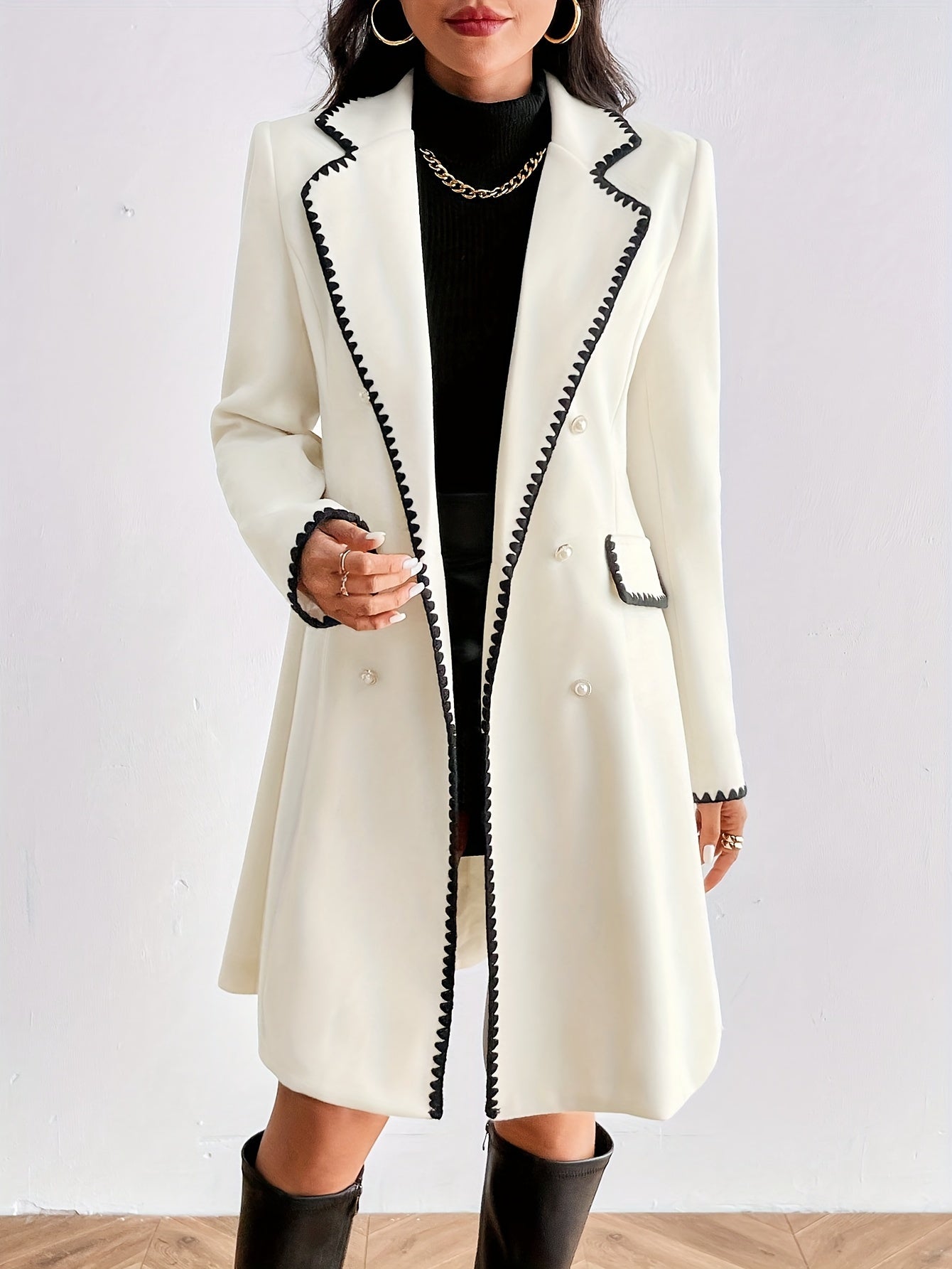 Jasmine- Elegant Long Sleeve Coat