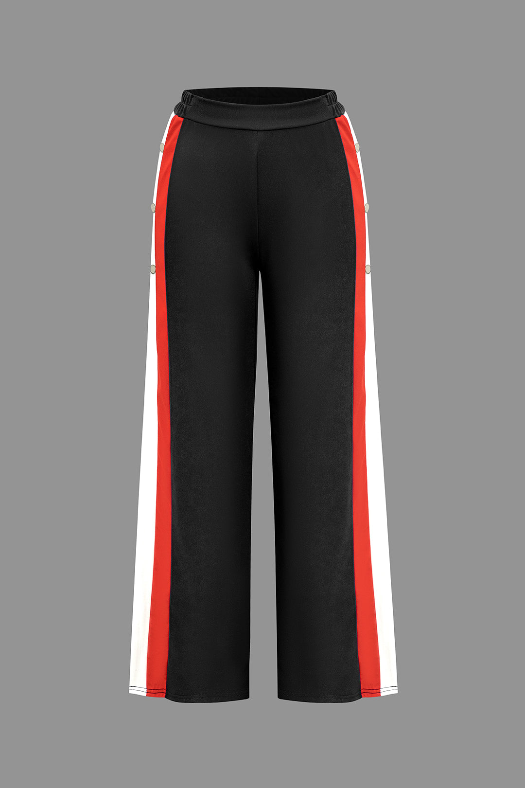 Color Block Wide Leg Trousers