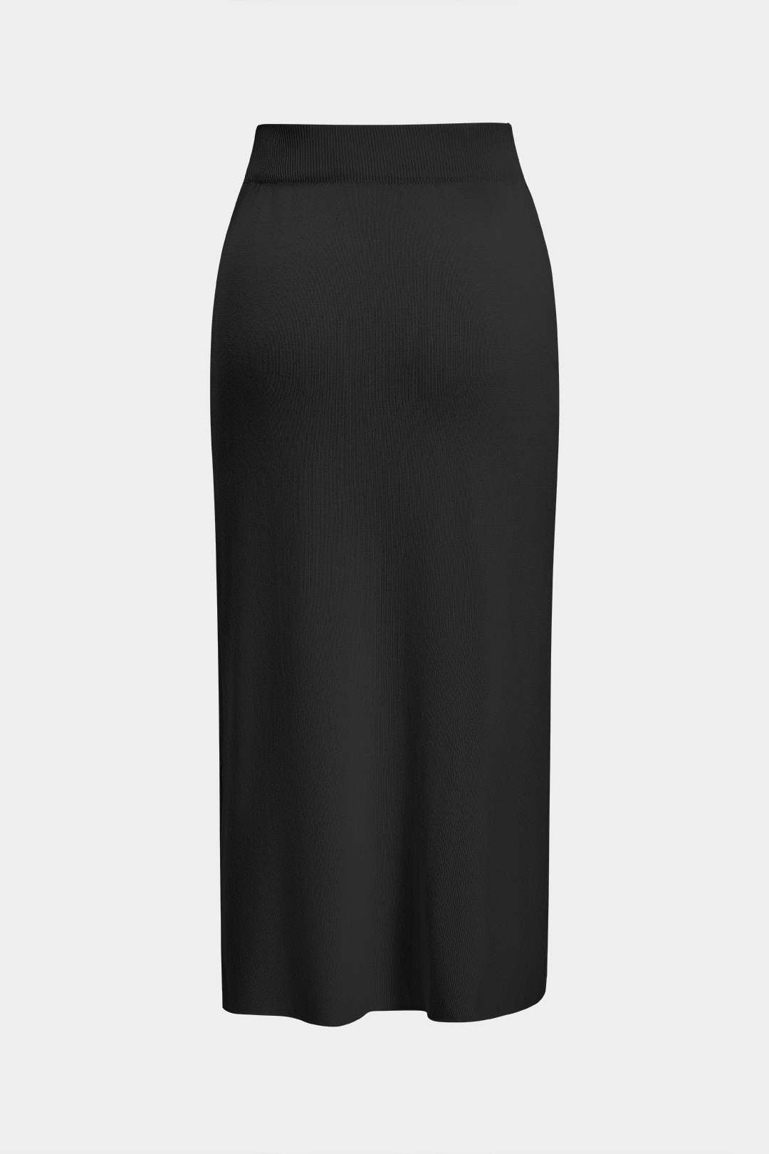 Knit Metallic Detail Tank Top And Skirt Set