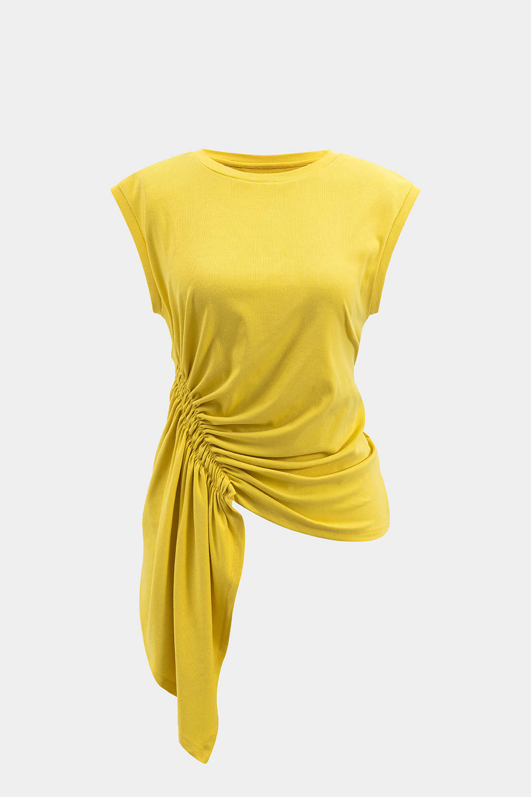 Asymmetrical Ruched Tank Top