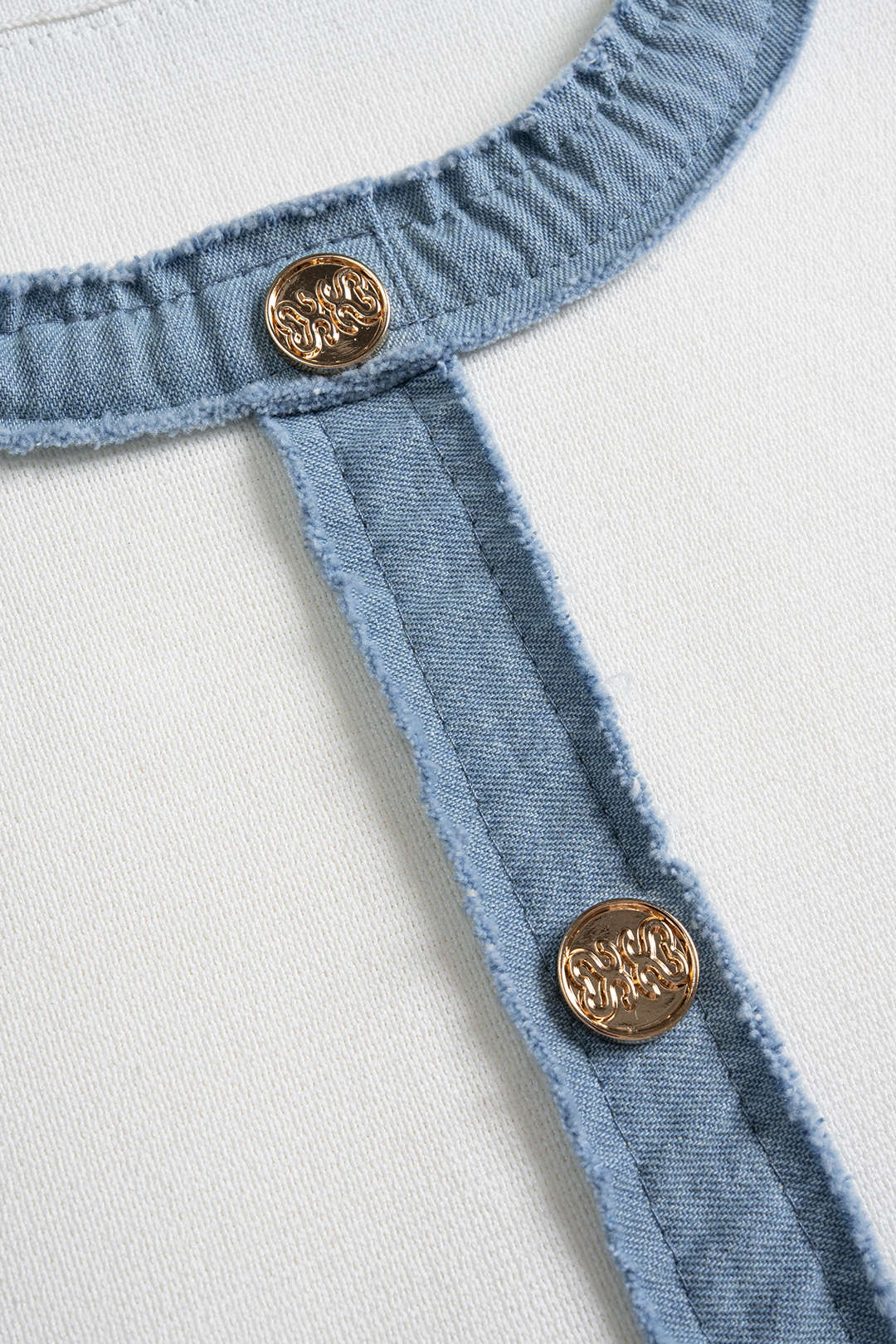 Knit Textured Button Patchwork Tank Top