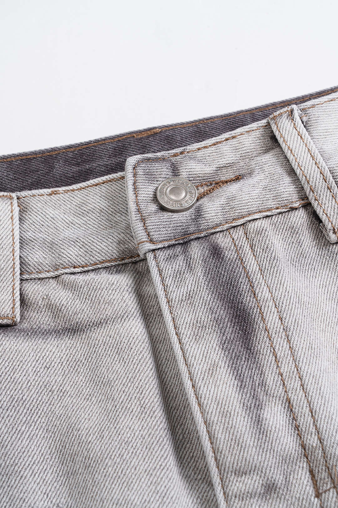 Denim Ripped Frayed Skirt