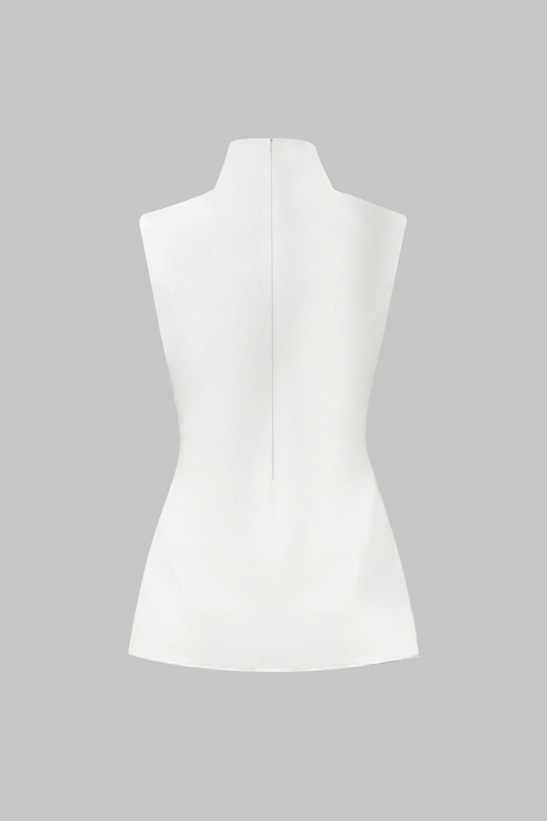 Jacquard Ruched Sleeveless Shirt