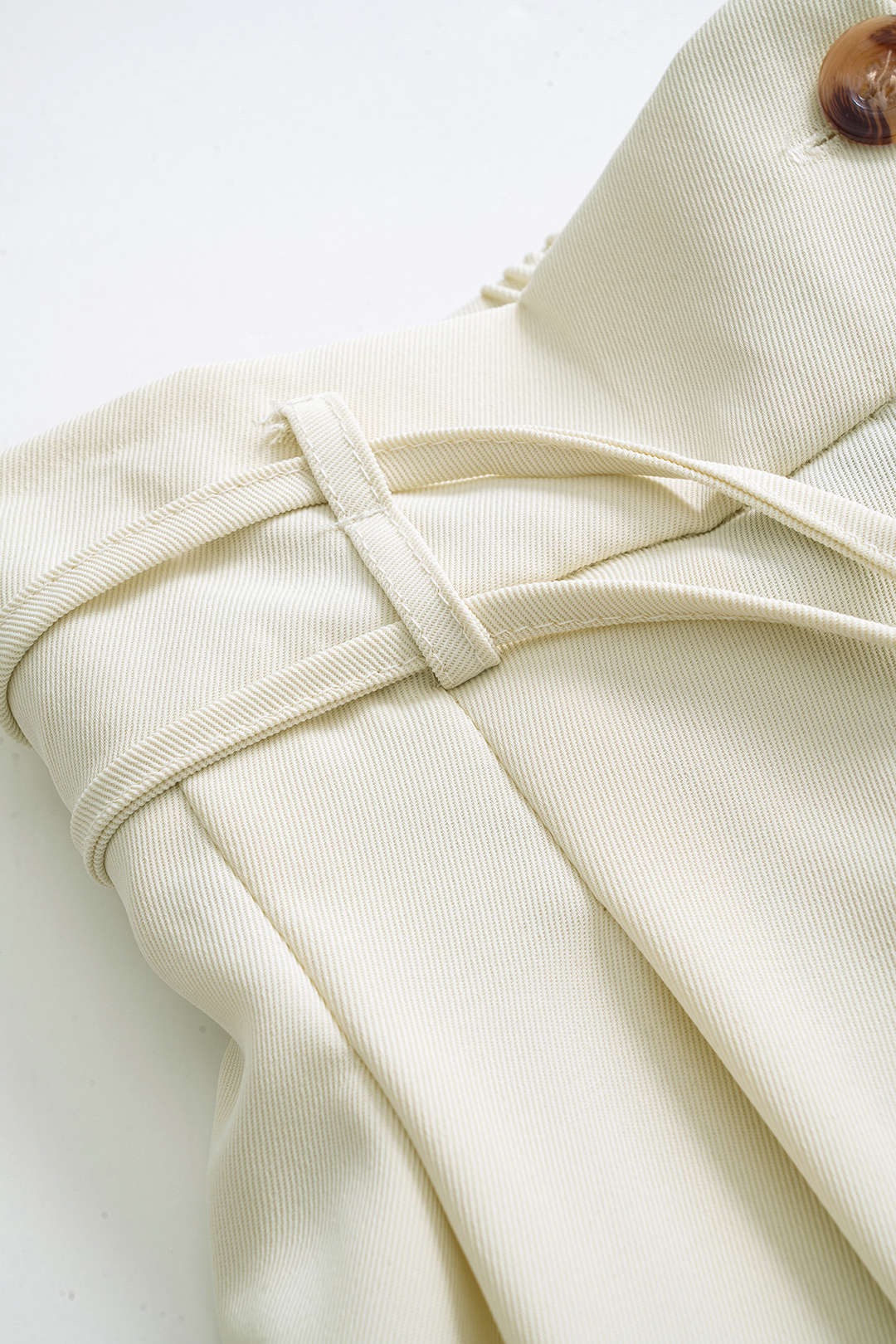 High Waist Tie-Up Trousers