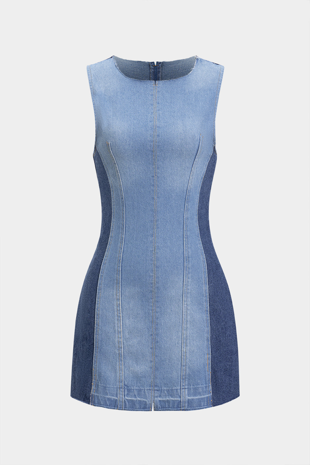 Denim Tank Sleeveless Dress
