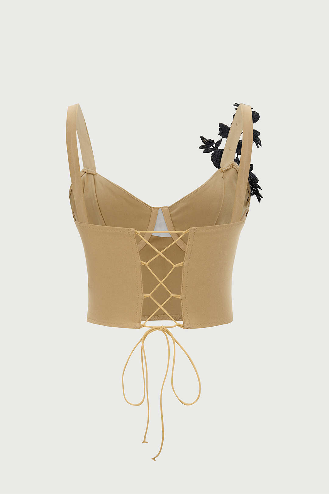 Tie Back Patchwork Tie-Up Cami Top