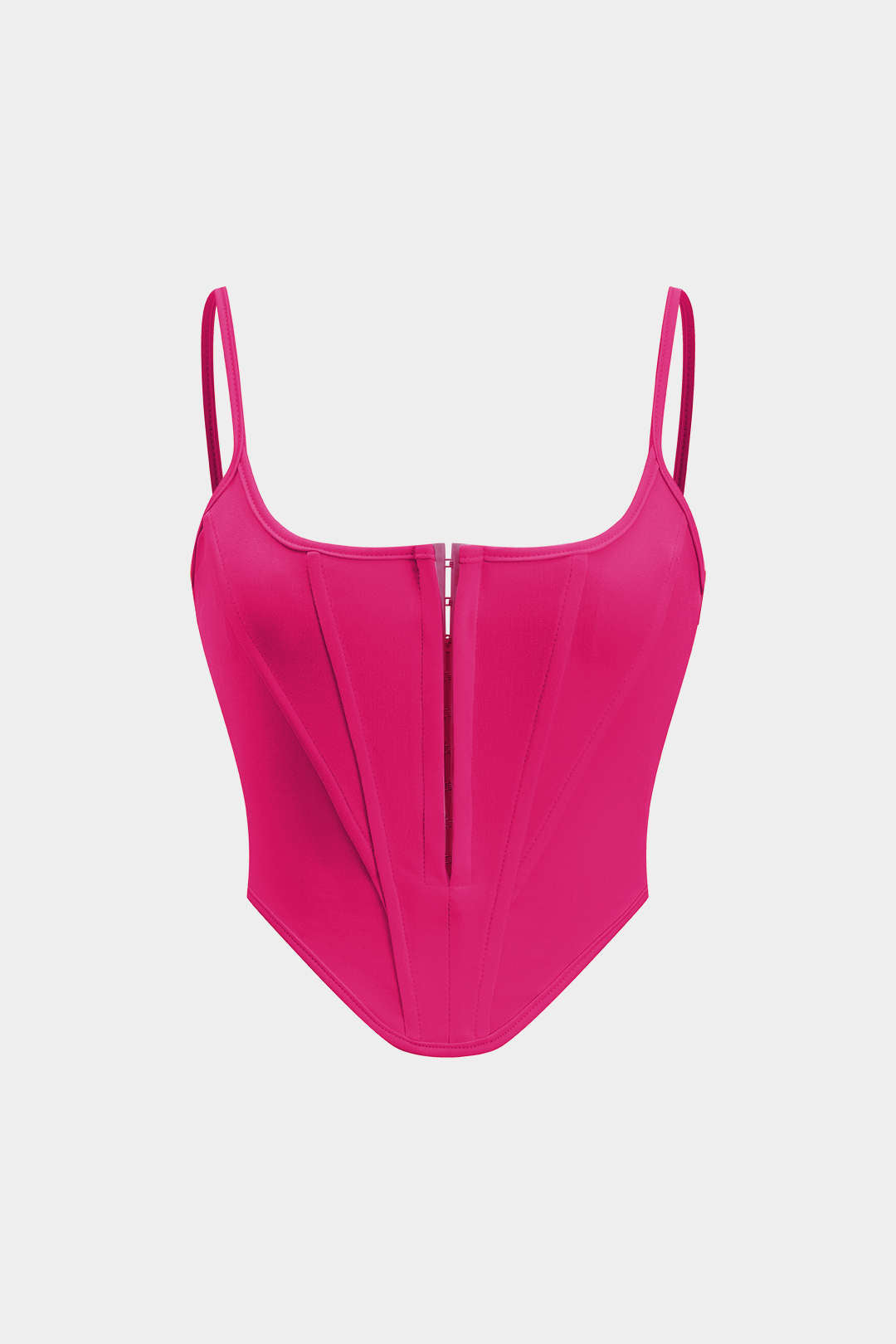 Solid Bustier Corset Tank Top