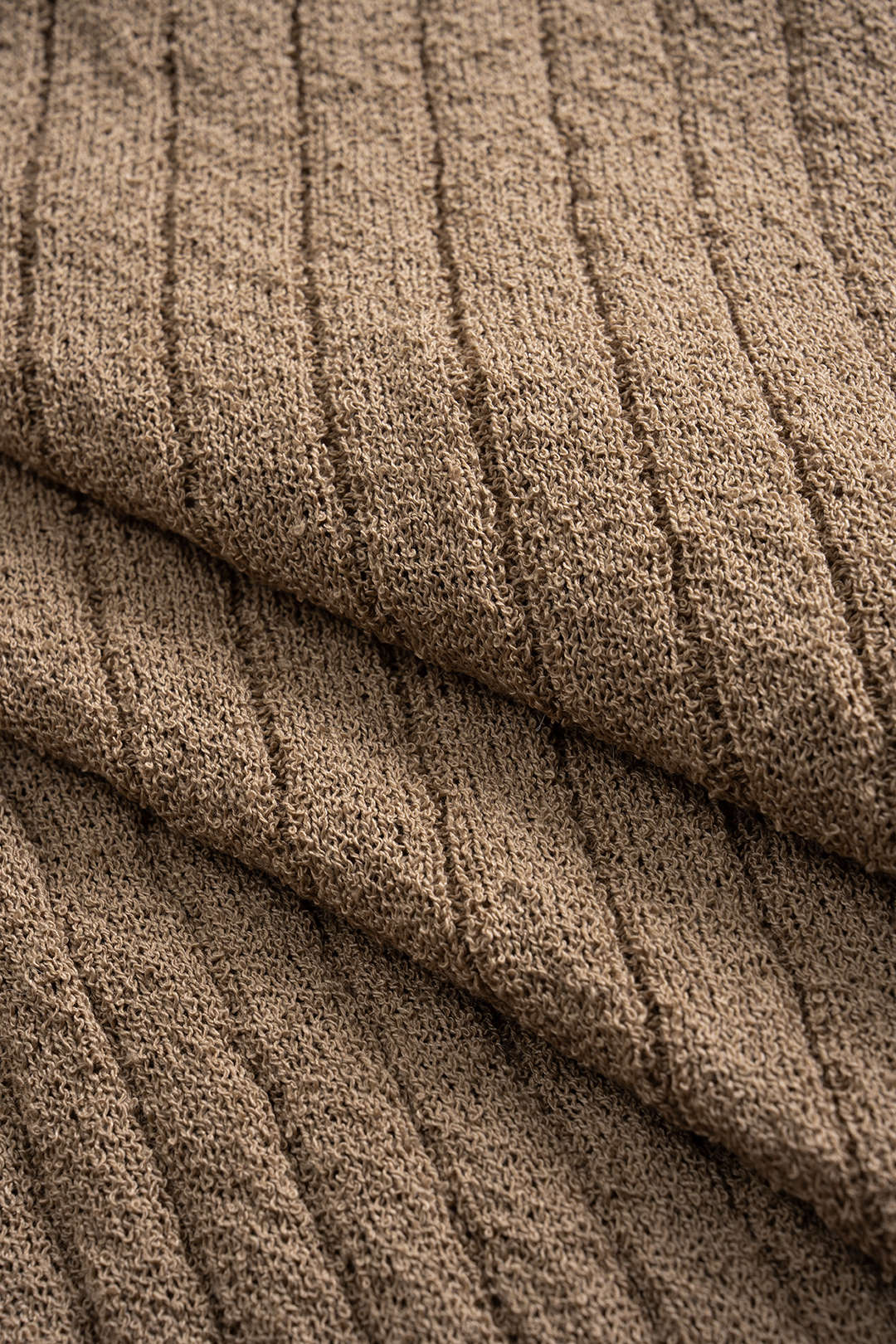 Knit Solid V-Neck Short-Sleeve Top