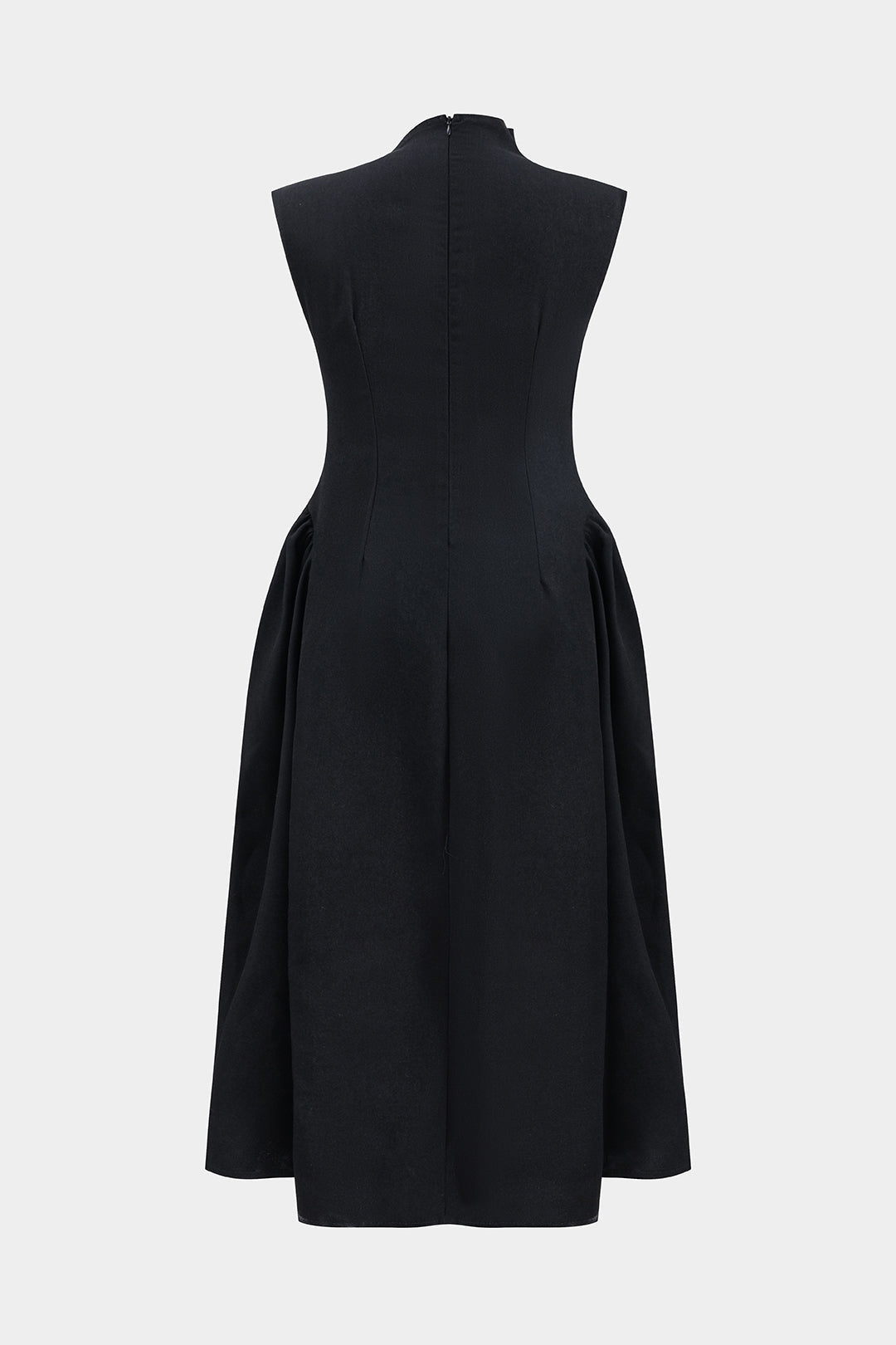 Plus Size Ruched Metallic Decor Sleeveless Maxi Dress