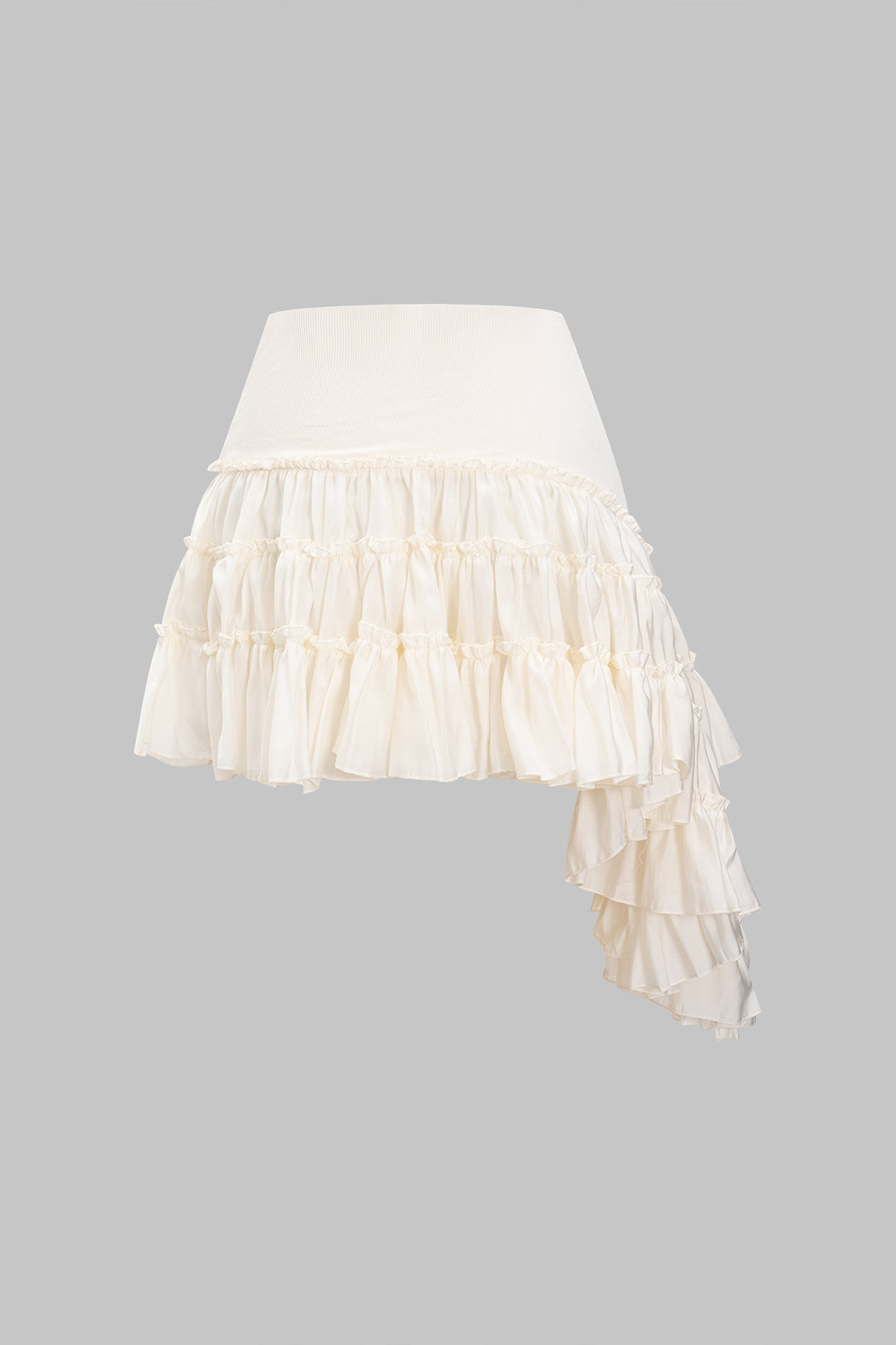 Ruffle Patchwork Skirt