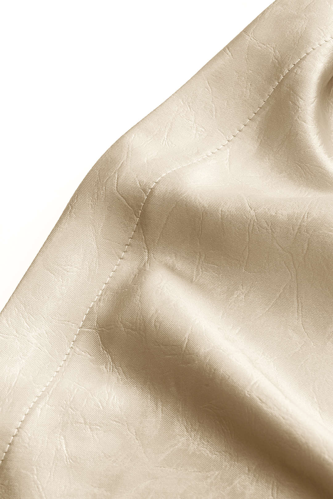 Satin Ruched Tie-Up Skirt