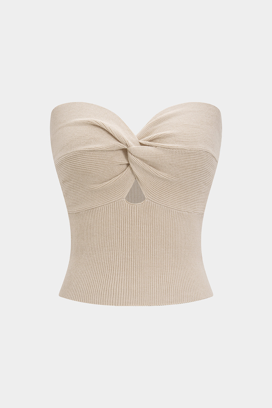 Knit Crossed Hollow Out Tank Top