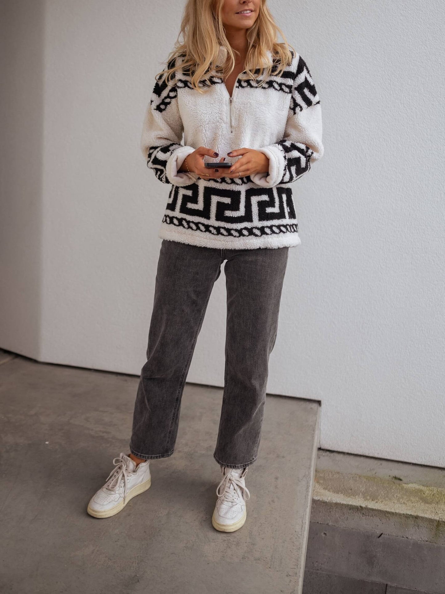 Garner Half Zip Fleece Sweater