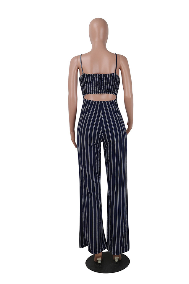 Spaghetti Strap Sleeveless Backless Jumpsuit