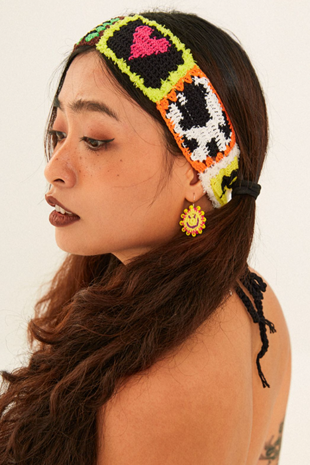 Handmade Smile Pattern Knit Headband