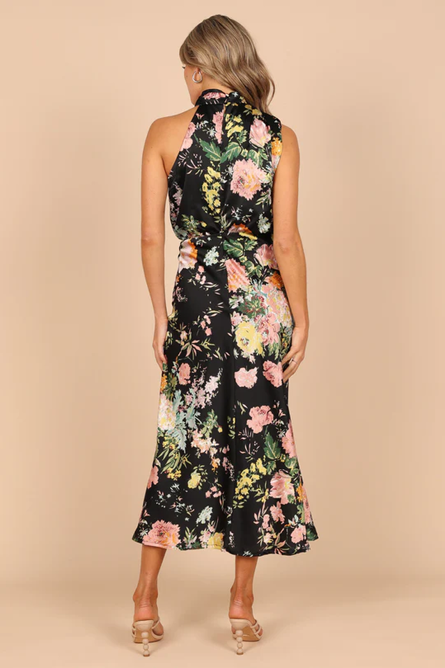 Anabelle Halter Neck Midi Dress