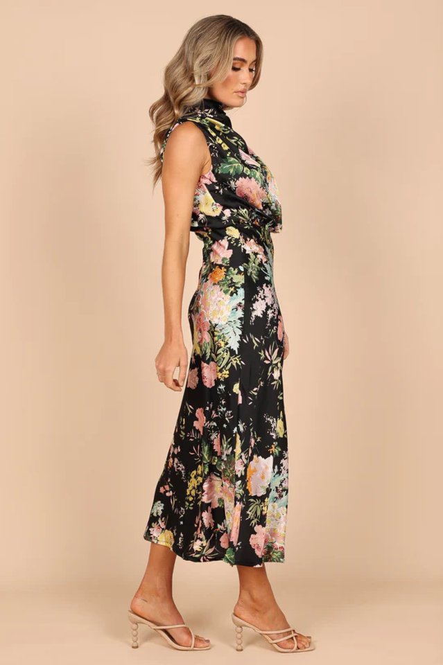 Anabelle Halter Neck Midi Dress