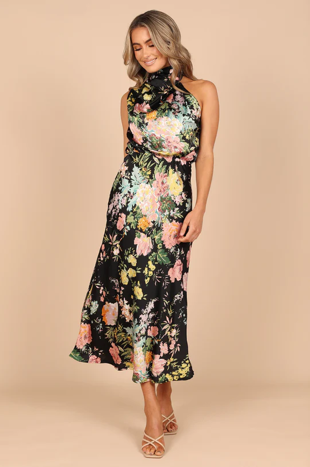 Anabelle Halter Neck Midi Dress