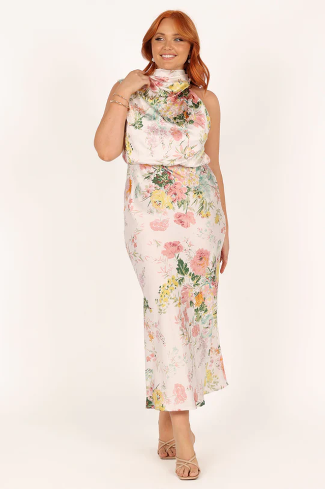 Anabelle Halter Neck Midi Dress
