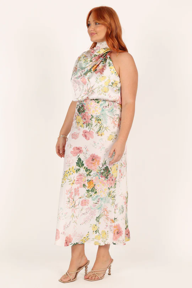 Anabelle Halter Neck Midi Dress