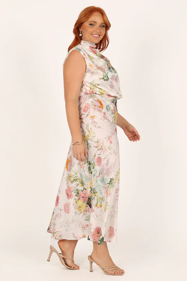 Anabelle Halter Neck Midi Dress
