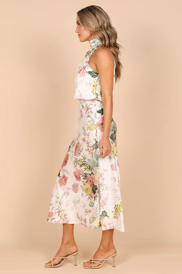 Anabelle Halter Neck Midi Dress