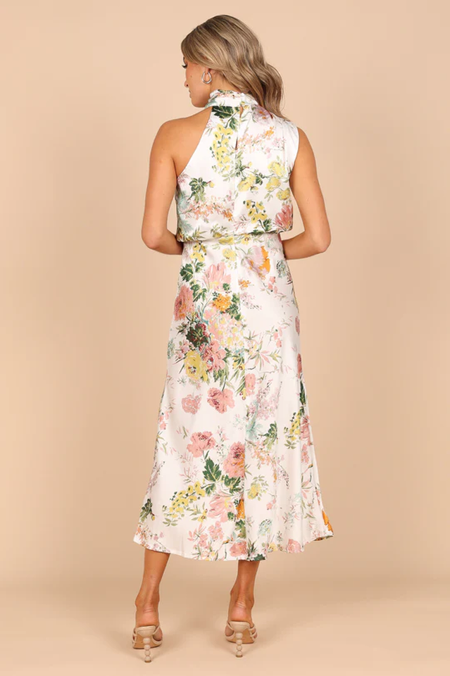 Anabelle Halter Neck Midi Dress