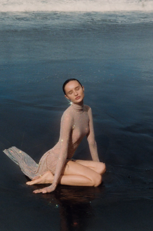 Crystal Nude Dress