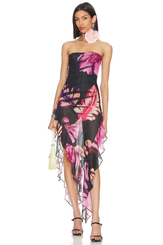 Atlas Tropical Leaf Dress