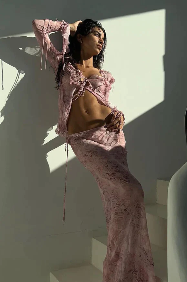 Cobra Blouse + Skirt Set