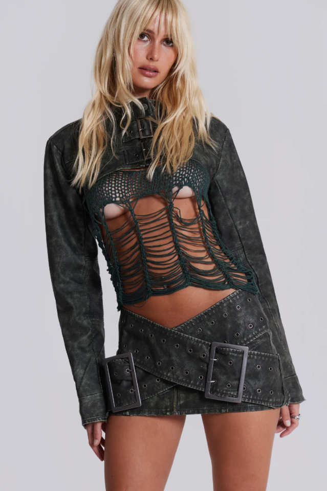 Denim Assassin Micro Mini Skirt