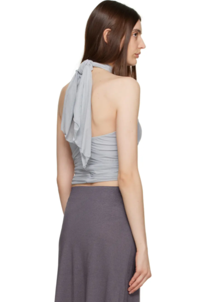 Gray Ruched Camisole