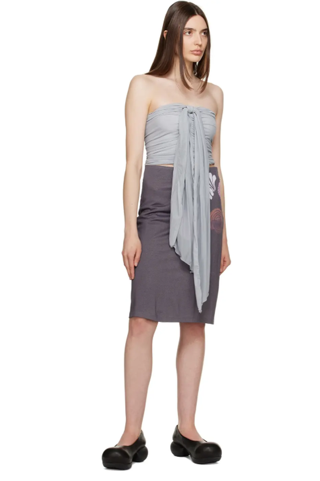 Gray Ruched Camisole