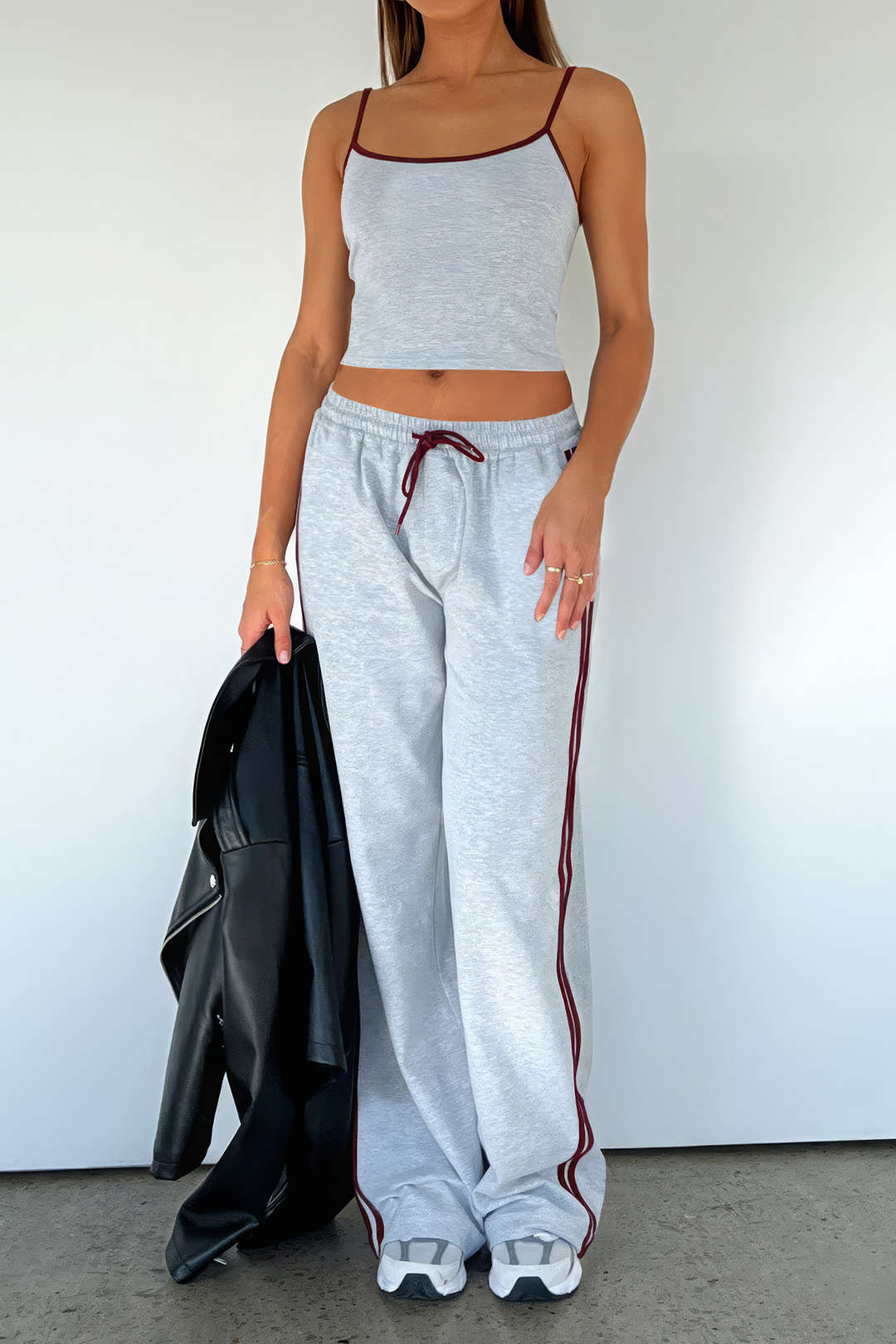 Contrast Cami Top And Trousers Set