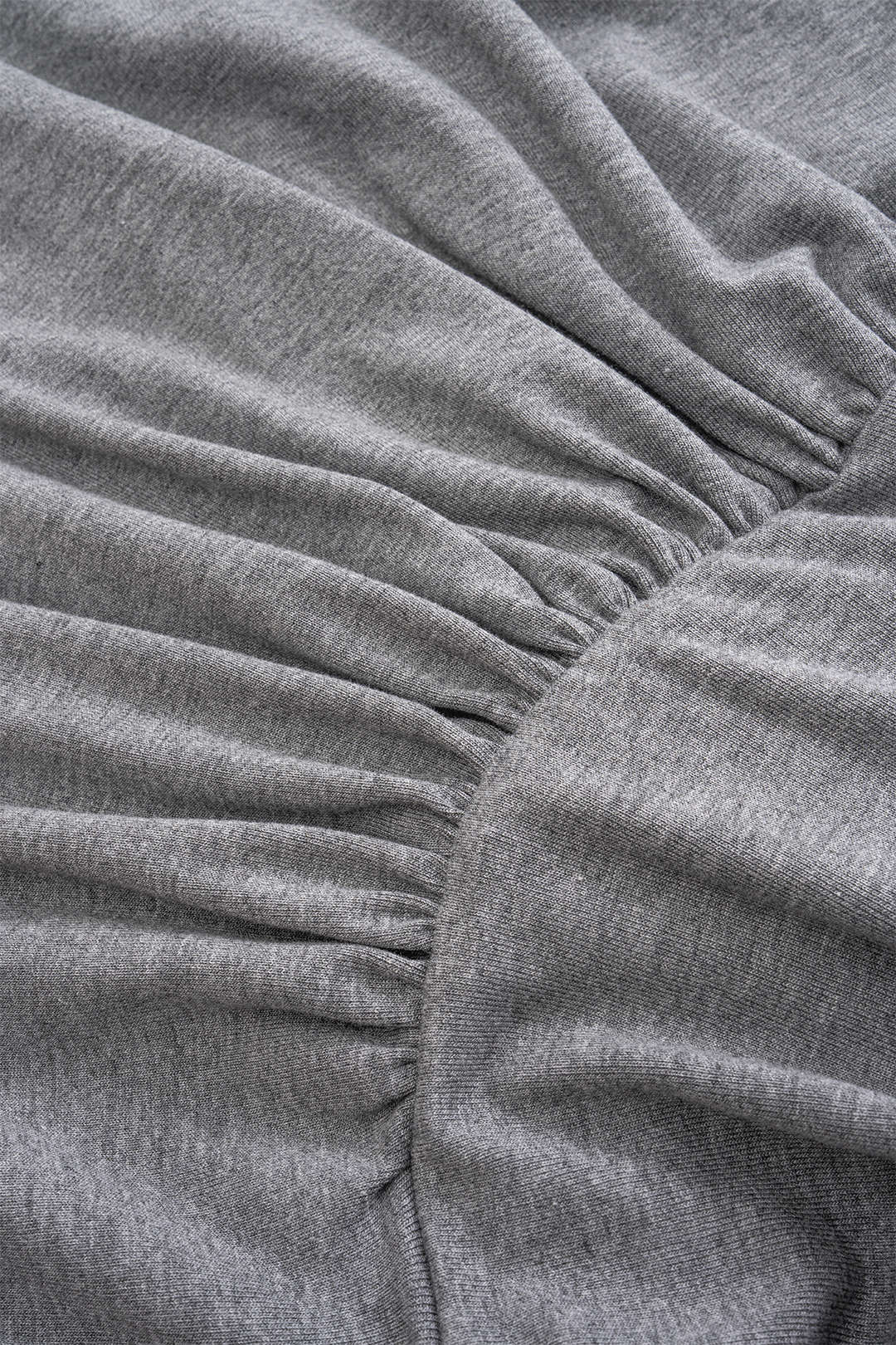Ruched Asymmetrical Tie Knot T-Shirt