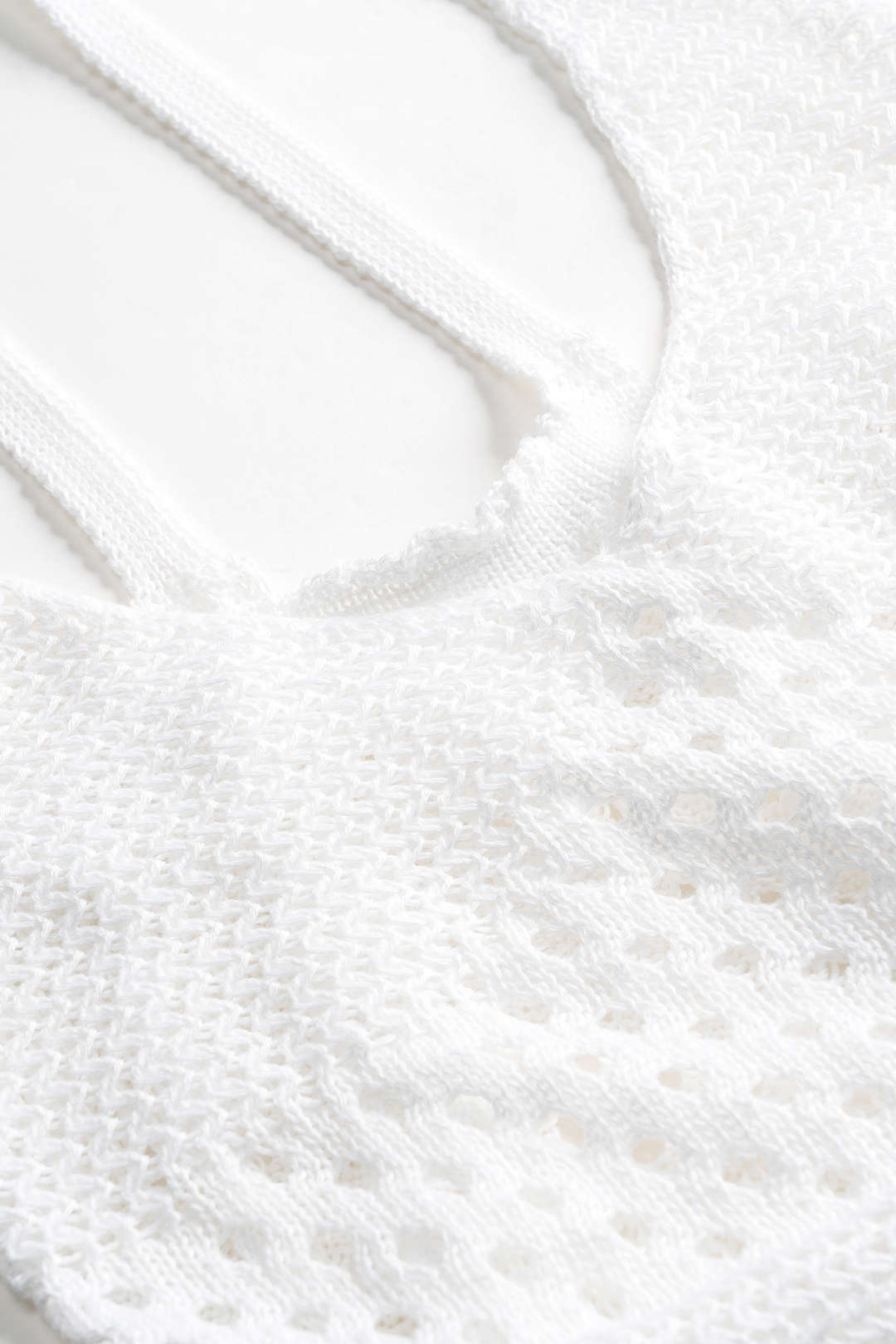 Knit Hollow Out Slip Slit Dress