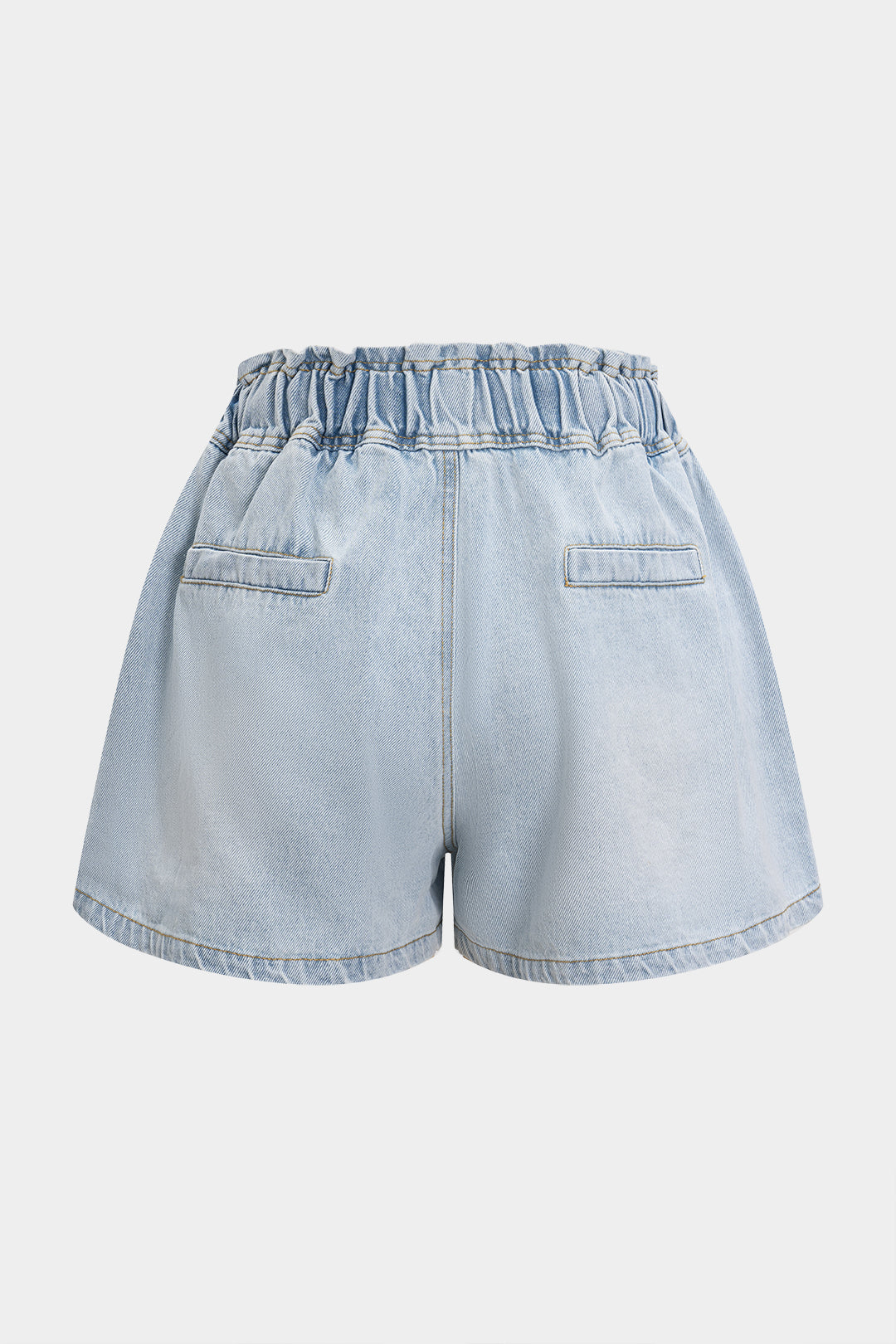 Denim Rhinestone High Waist Shorts