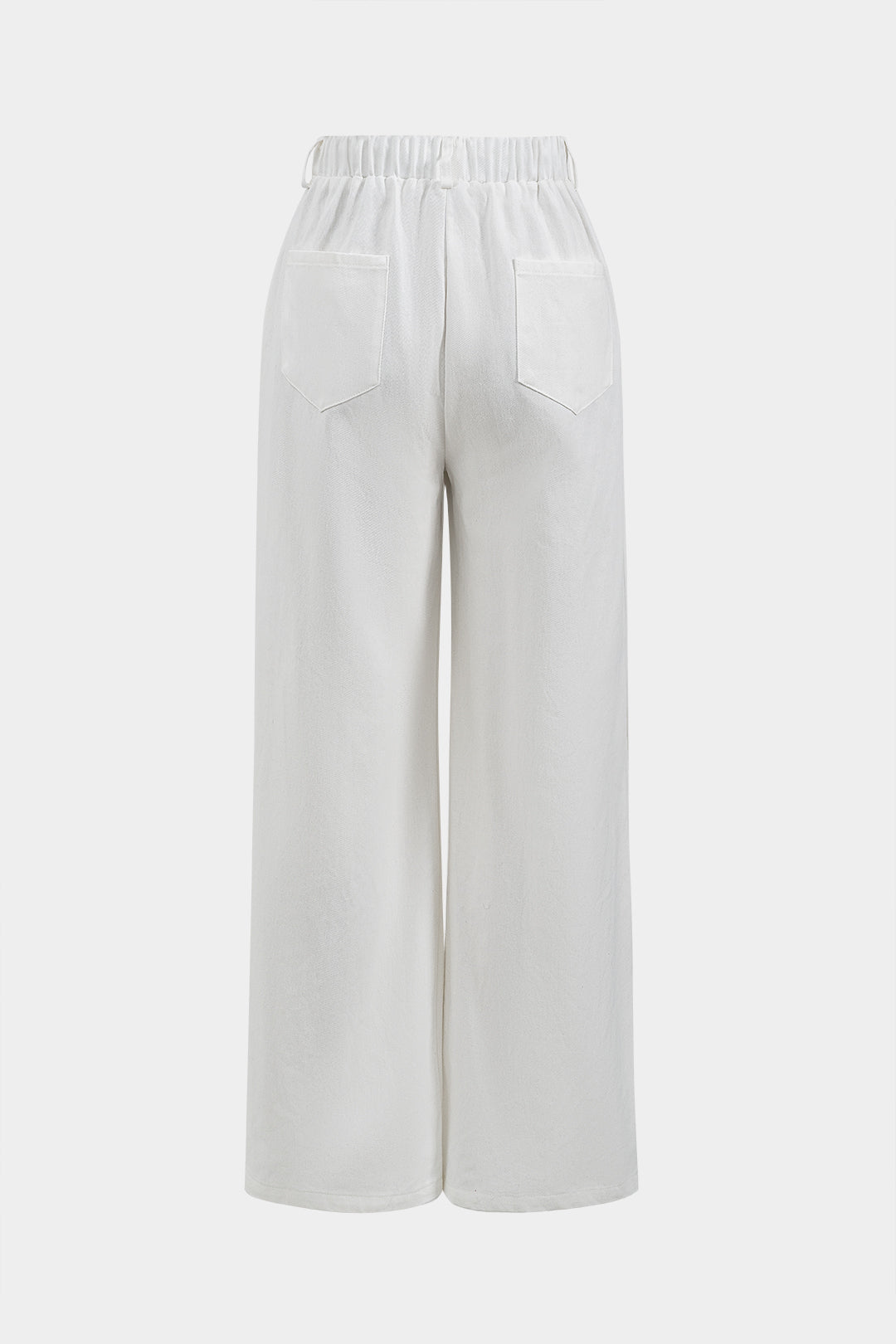 Tie-Up Wide Leg Trousers
