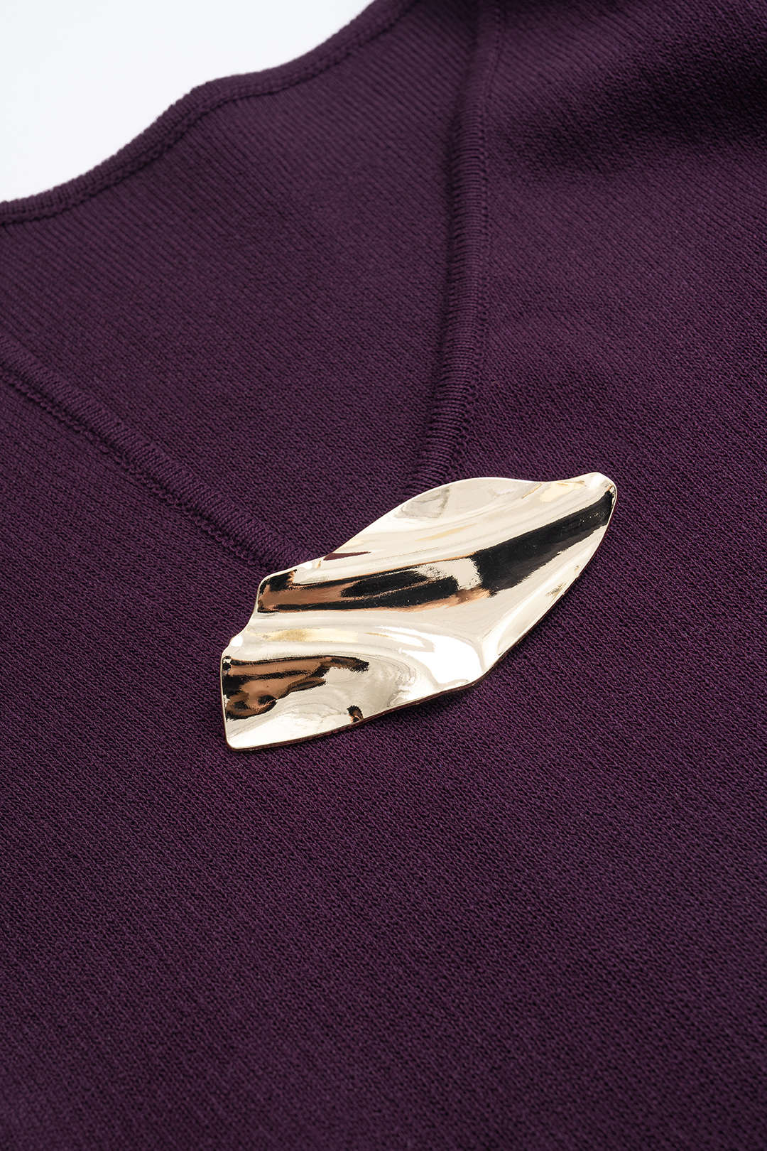 Asymmetrical Metallic Button Tank Top
