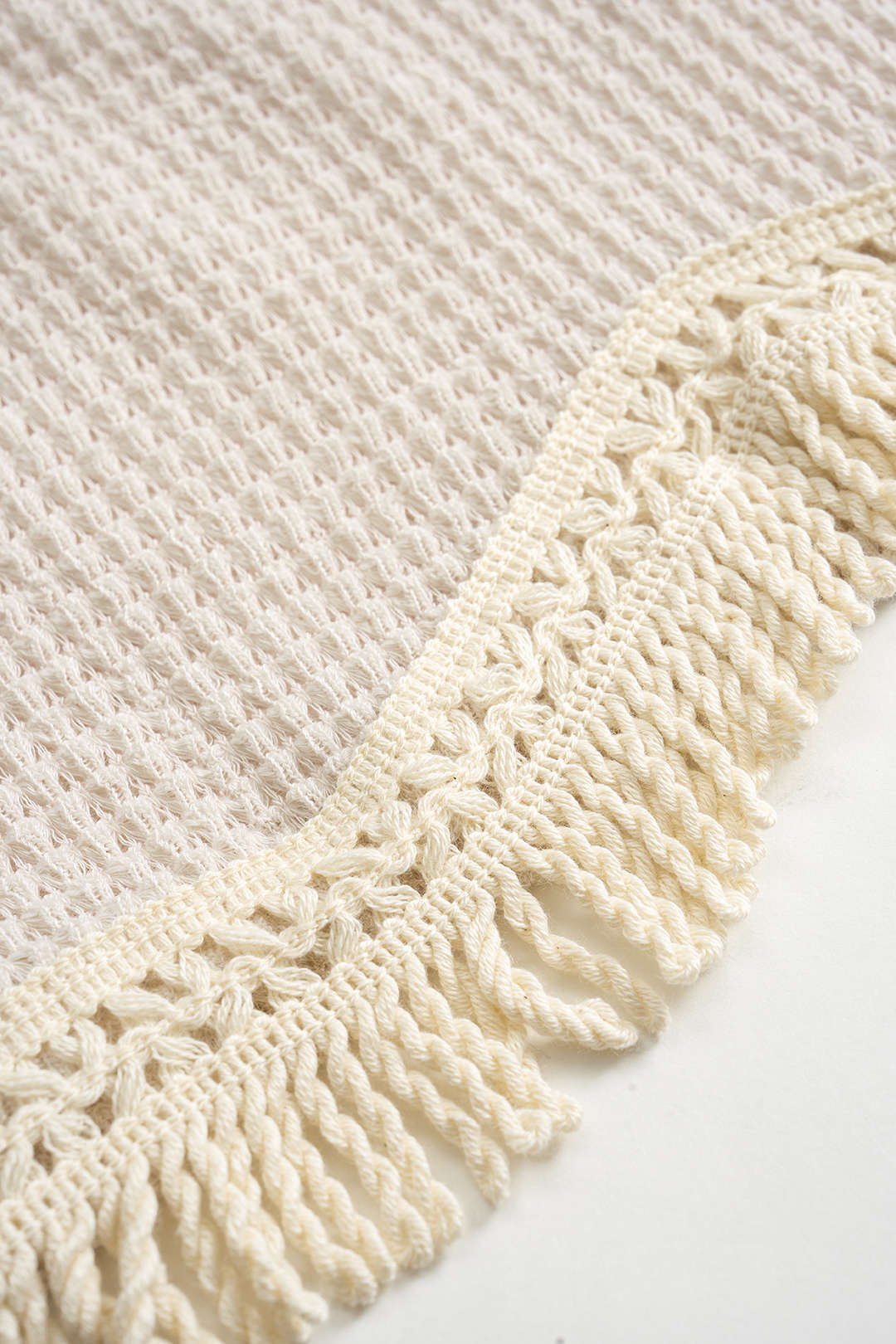Knit Fringe Short-Sleeve Top