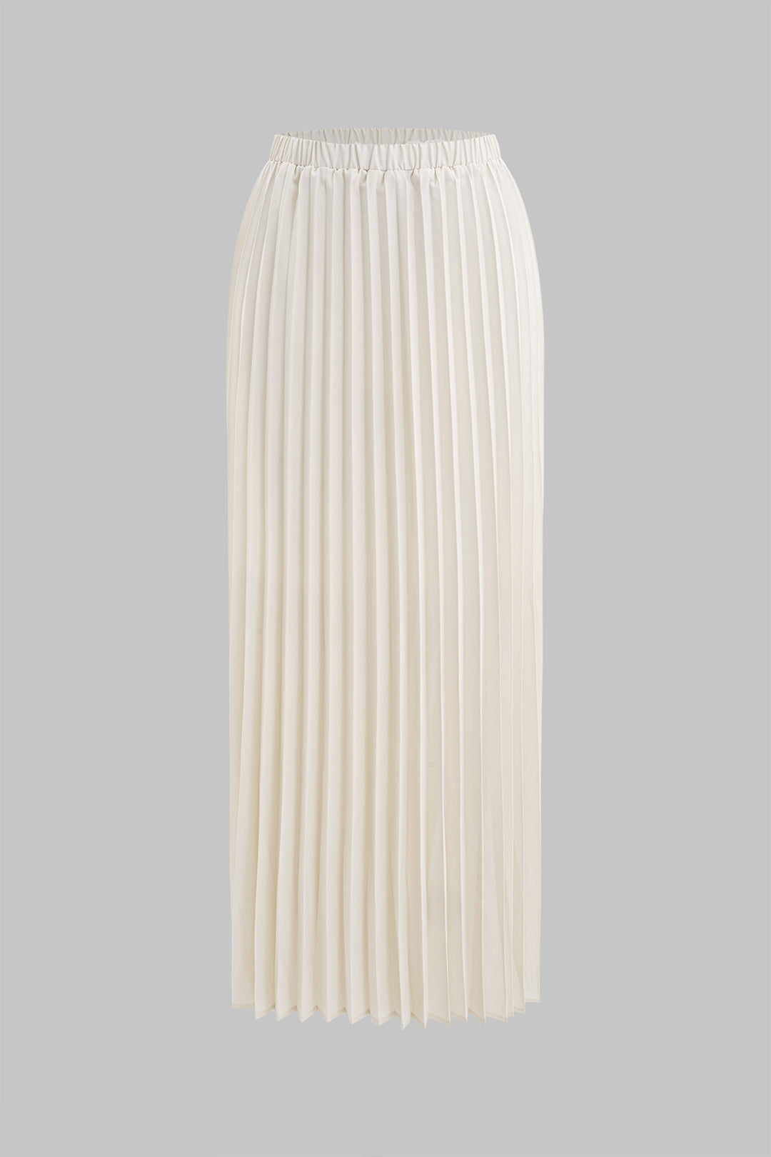 Halter Neck Button Backless Tank Top And Pleated Skirt Set