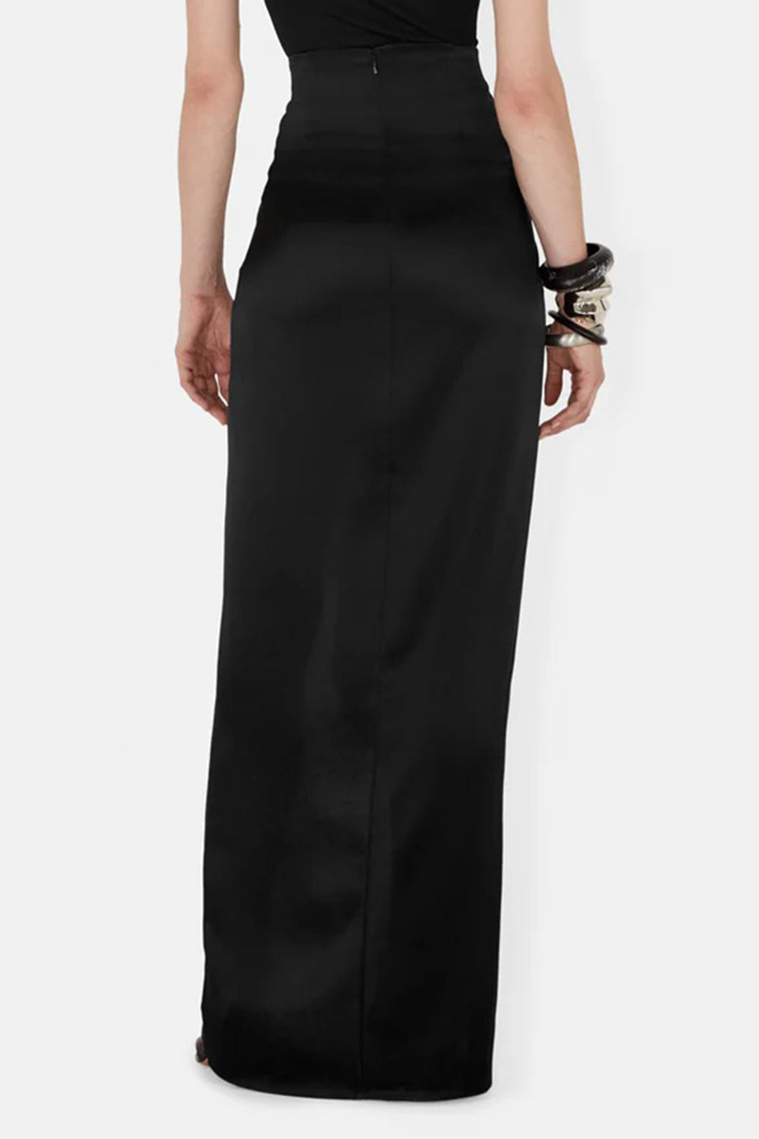 Asymmetrical Ruched Twist Knot Skirt