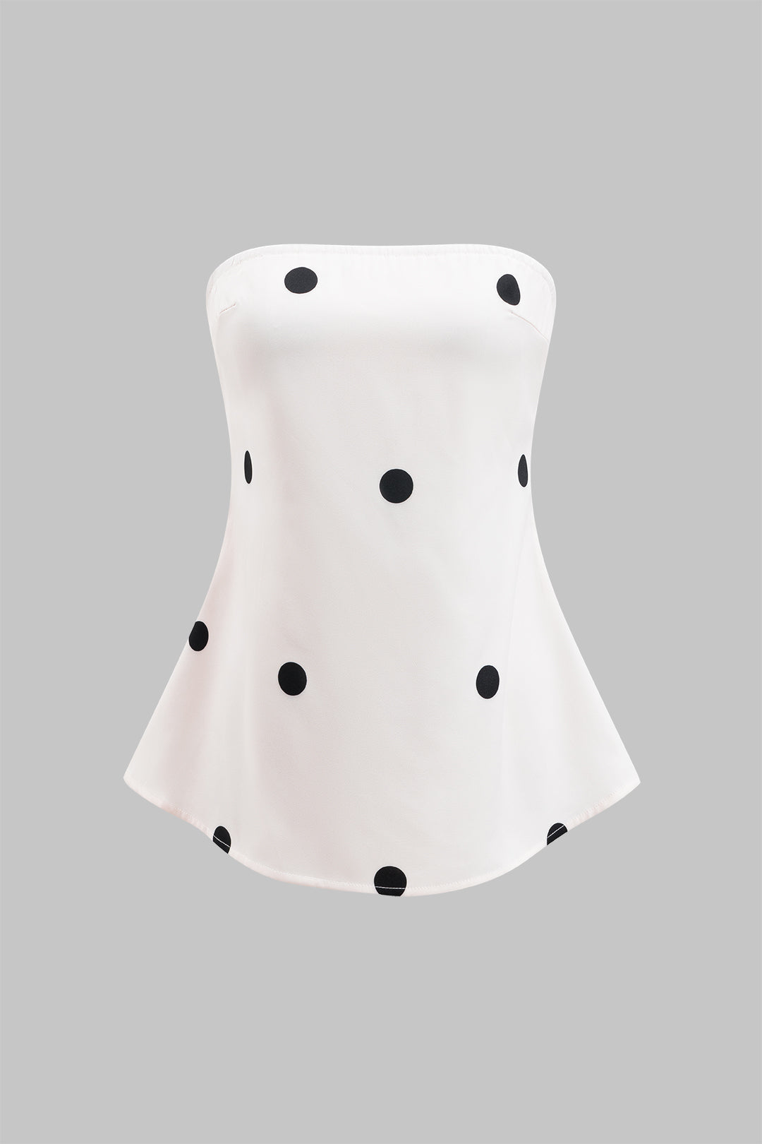 Polka Dots Print Shirt And Wide Leg Pants Set