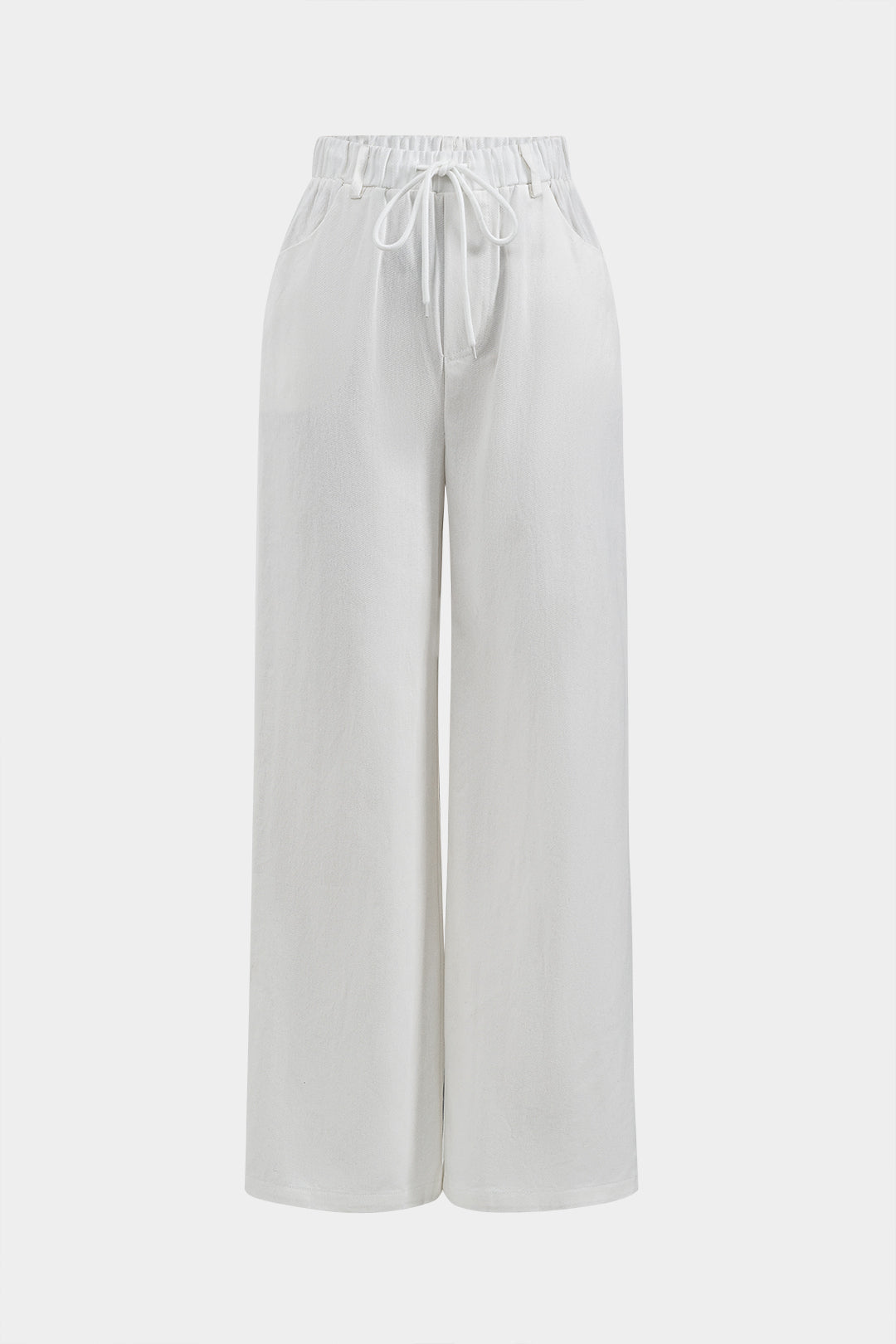 Tie-Up Wide Leg Trousers