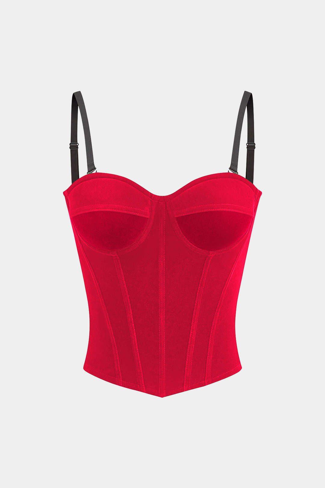 Velvet Slip Bustier Corset Waist Cami Top