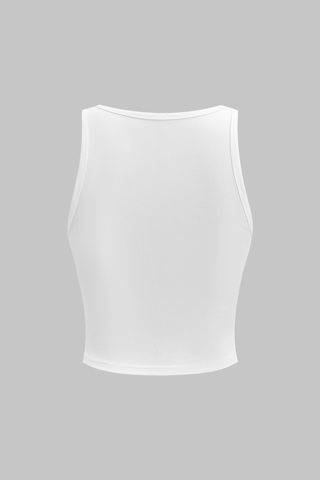 Car Letter Print Sleeveless Tank Top