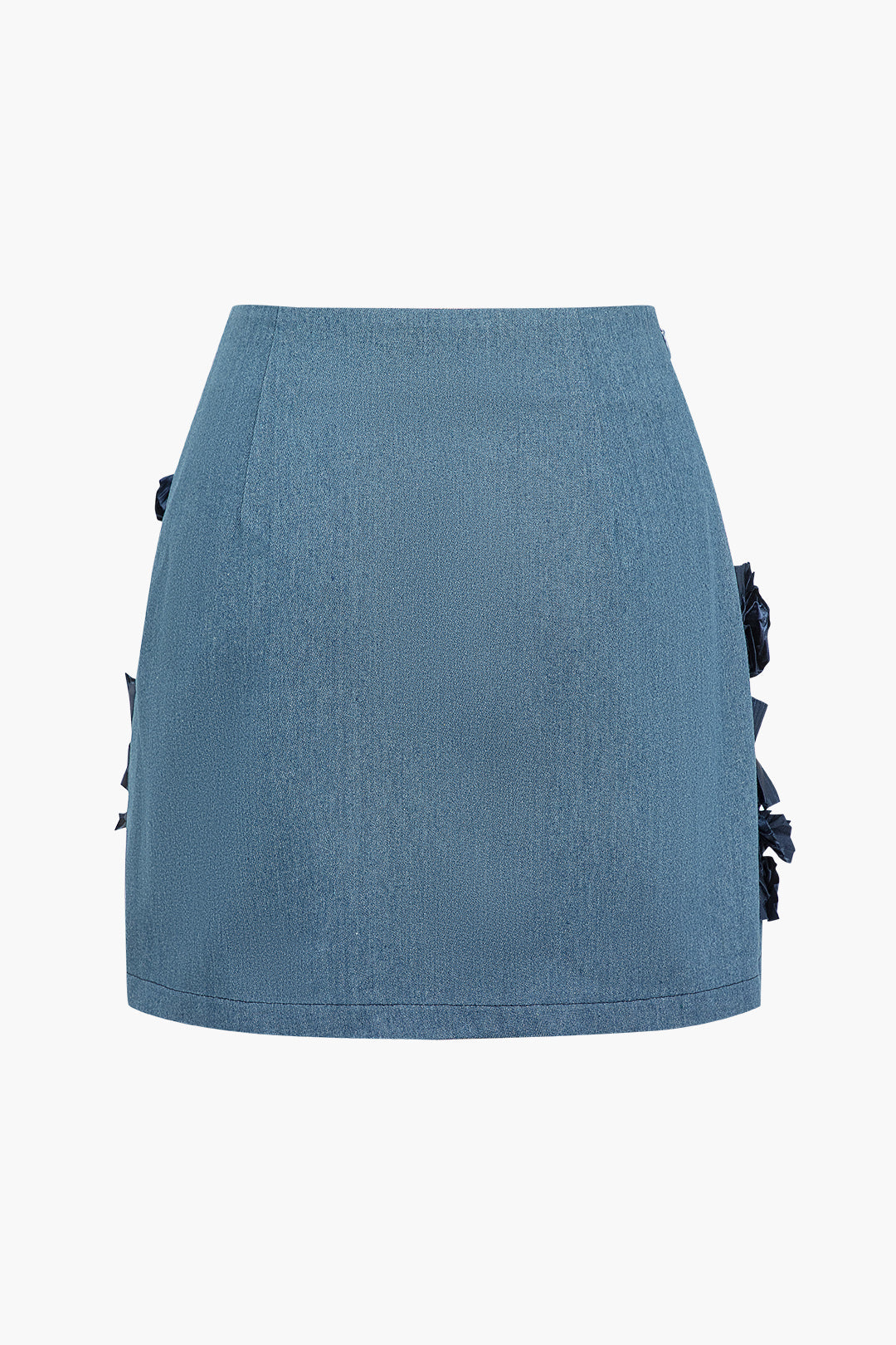 Asymmetrical Zipper Denim Skirt